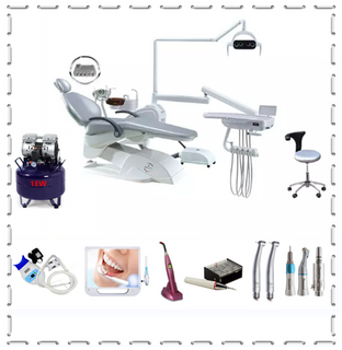 Комплект стоматологического кресла стабильного качества с компрессором и наконечником
