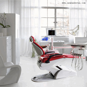 Экономичное крепкое стоматологическое кресло с сенсорной лампой