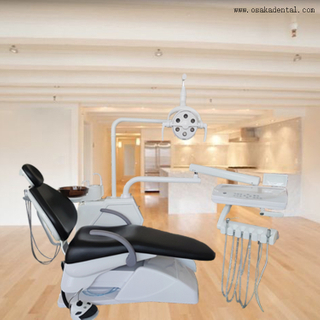 Черный цвет стоматологический стул с зубной хвостовой штукой и стоматолочным стулом для стоматологической клиники